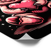 G Holding Heart Valentines Day Cute Valentine 2  ポスター (角)