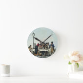 G.Hunt 1825年によって刻まれる通りの朝食(engravi ラウンド壁時計 (ホーム)