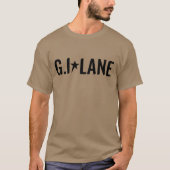 G.I.Laneの空軍立場のティー Tシャツ (正面)