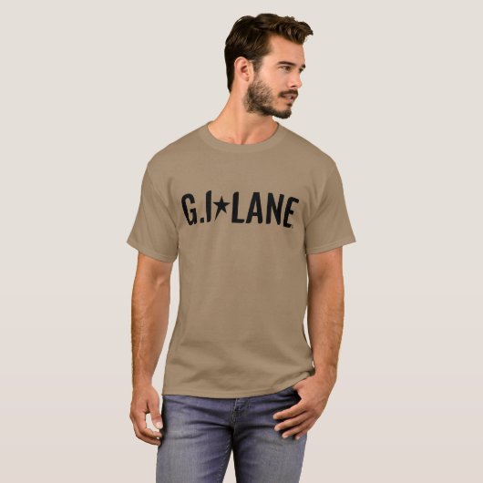 G.I.Laneの空軍立場のティー Tシャツ (正面フル)