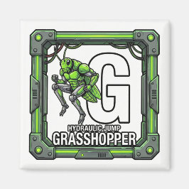 G is for Grasshopper – GTAスタイルのABC学習 マグネット