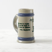 G.K.チェスタートンによる偏見の定義 ビールジョッキ (正面左)