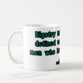 G.K.チェスタートン引用文オンビゴトライ コーヒーマグカップ (左)