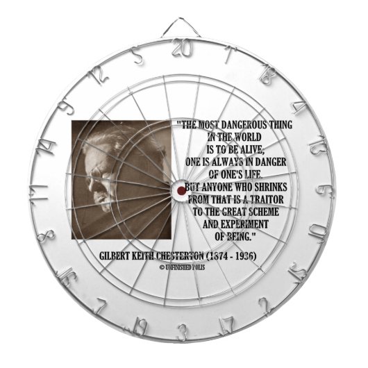 G.K. Chestertonのあることの素晴らしい機構の実験 ダーツボード (正面)