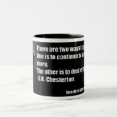 G.K. Chestertonのマグ ツートーンマグカップ (中央)