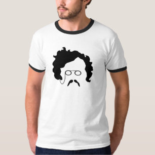 G K Chestertonの口ひげの人のTシャツ Tシャツ