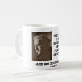 G.K. Chestertonの退屈な従がう無関心 コーヒーマグカップ (正面左)