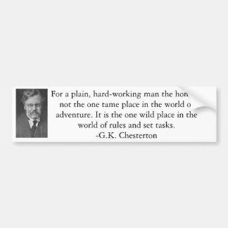 G.K. Chesterton バンパーステッカー