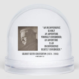 G.K. Chesterton Inconvenience Adventure Considered