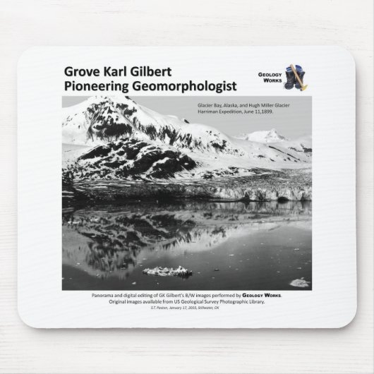 G K Gilbert IV - Geomorphologistを開拓すること マウスパッド (正面)