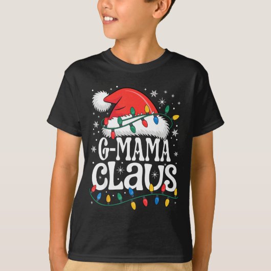 G-mama Claus Funny Xmas Christmas Grandma Holiday  Tシャツ (正面)