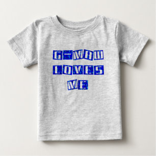 G-MAWは私を幼児Tシャツ愛します ベビーTシャツ