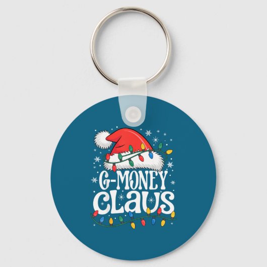 G-money Claus Funny Xmas Christmas Grandma Holiday キーホルダー (正面)