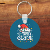 G-money Claus Funny Xmas Christmas Grandma Holiday キーホルダー (正面)