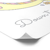 G monogram art Georgina girls name meaning poster ポスター (角)