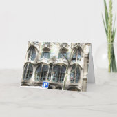 g/ncバルセロナGaudiの歩道のタイル カード (裏面)