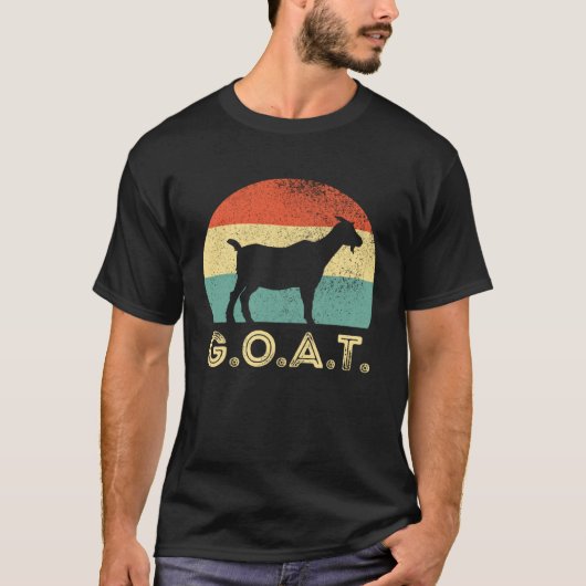 G O A Goat Greatest Of All Time  Goat  Goat Dad Tシャツ (正面)