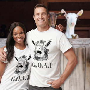 G.O.A.T叫びヤギおもしろいスケッチ引用文 Tシャツ
