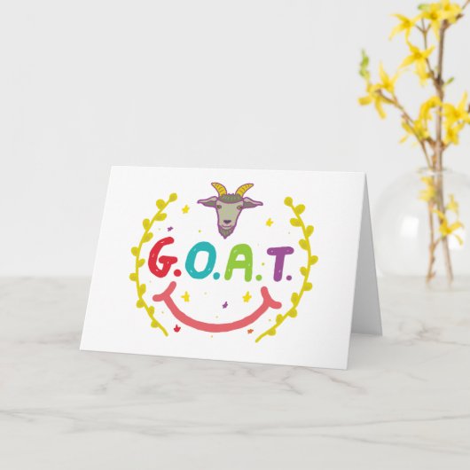 G.O.A.T. カード (黄色い花)