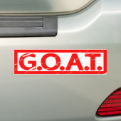 G.O.A.T.スタンプ バンパーステッカー (車上)
