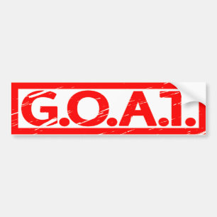 G.O.A.T.スタンプ バンパーステッカー