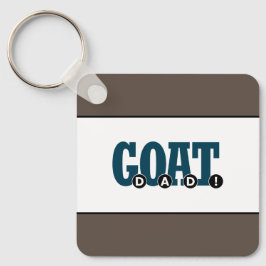 「G.O.A.T.パパ!」 パパグラフィックプリント キーホルダー