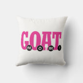 G.O.A.T.ママ! – お母さん用グラフィックプリント クッション (裏面)