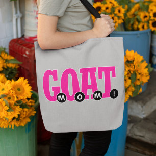 G.O.A.T.ママ! – お母さん用グラフィックプリント トートバッグ