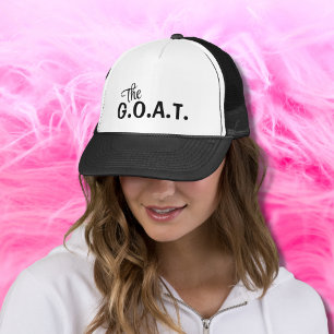 G.O.A.T.ヤギおもしろい引用文ブラックトラック帽 キャップ