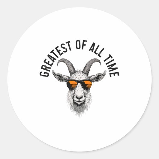 G.o.a.t. Funny Goat Lover Farm Animal Farmer ラウンドシール (正面)