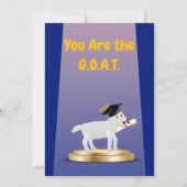 G.O.A.T. – Greatest Of All Time Flat Greeting Card カード (正面)