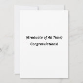 G.O.A.T. – Greatest Of All Time Flat Greeting Card カード (裏面)