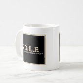G.O.L.Fの紳士の禁止される女性だけ コーヒーマグカップ (正面左)