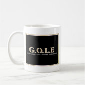 G.O.L.Fの紳士の禁止される女性だけ コーヒーマグカップ (左)