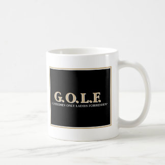 G.O.L.Fの紳士の禁止される女性だけ コーヒーマグカップ