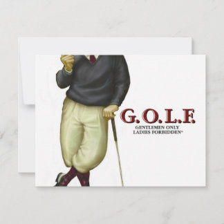 G.O.L.F.紳士淑女のみ禁止