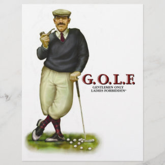 G.O.L.F.紳士淑女のみ禁止 チラシ