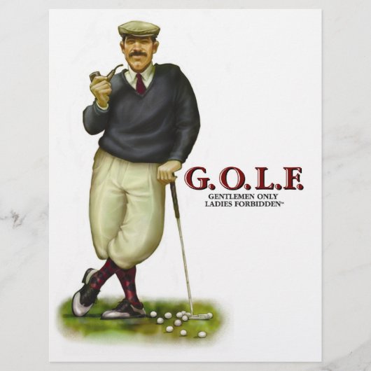 G.O.L.F.紳士淑女のみ禁止 チラシ (正面)