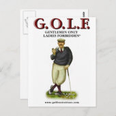 G.O.L.F.紳士淑女禁制 ポストカード (正面/裏面)