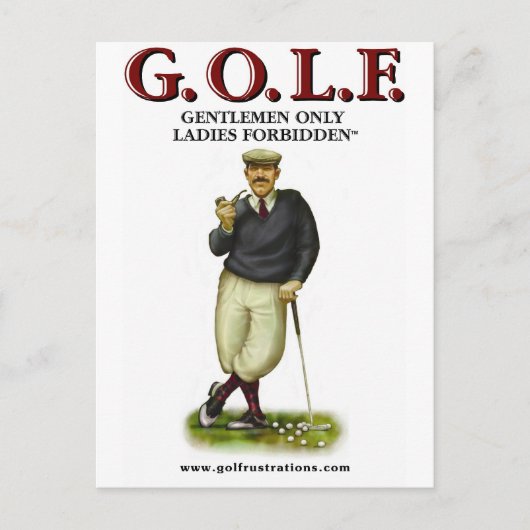 G.O.L.F.紳士淑女禁制 ポストカード (正面)