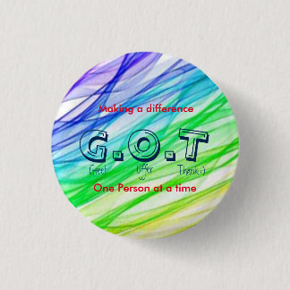 "G.O.T"のカスタマーサービスか。 缶バッジ