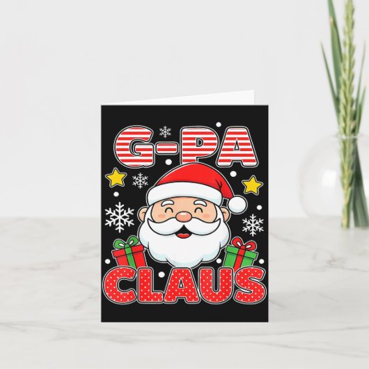 G-pa Claus Shirt Group Matching Family Christmas  カード (正面)