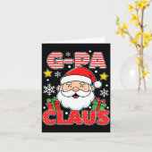 G-pa Claus Shirt Group Matching Family Christmas  カード (黄色い花)