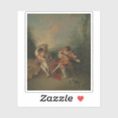 G. Seurat – フルート勉強の2人と… シール (シート)