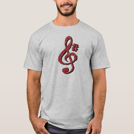 G Sharp Music Note Tee Tシャツ (正面)
