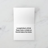 G+STEAMマグネットセンターサンキューカード サンキューカード (内部)