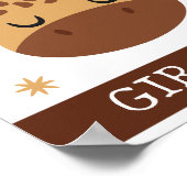 G steht für Giraffe, Kinderzimmer, Schlafzimmer, W ポスター (角)