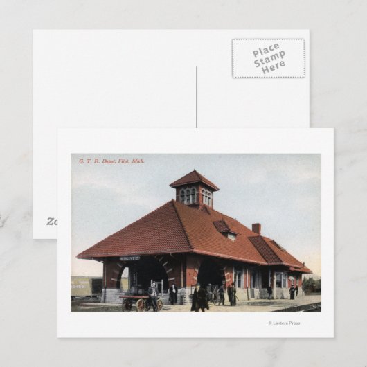 G T & R鉄道倉庫 ポストカード (正面/裏面)