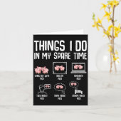 G Things I Do In My Spare Time Women Kids  カード (黄色い花)