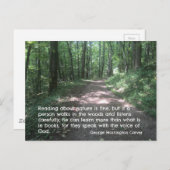 G.W.カーバーによる自然についての引用文 ポストカード (正面/裏面)